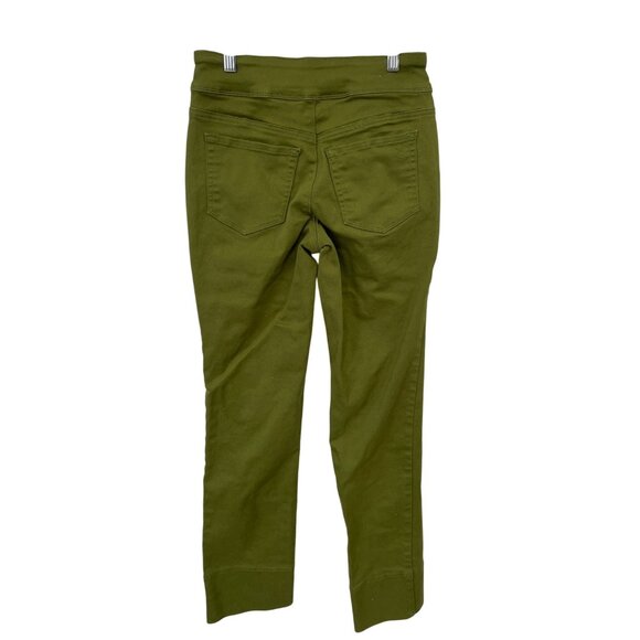 DG2 by Diane Gilman Jean Size 2 Virtual Stretch Denim Straight Leg Pull On Pesto - Picture 4 of 10